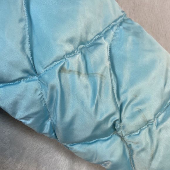 The North Face youth girls Turquoise full zip puffer 2 pocket jackets X-Large - Picture 12 of 12